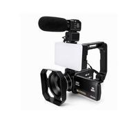 Elprico Caméra Vidéo 8K Caméscope Caméra Vlog WiFi 96MP avec Zoom 18X | Écran Tactile 3 Pouces 270°, Zoom Numérique 18X, Stabilisation électronique, Transfert WiFi, Micro Externe et Lumière
