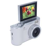 Elprico Cameras Numériques pour la Photographie, 1080p 48MP Camera pour Youtube, 2,4 Pouces Caméra de Voyage Compact de 2,4 Pouces 180 ° pour Les Adolescents avec Zoom Numérique 18x (White)
