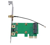Elprico Carte Adaptateur D'extension Mini PCI-E vers PCI-E avec Déflecteur Pleine Hauteur pour PC de Bureau SSD WLAN WWLAN