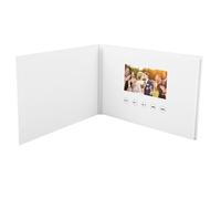 Elprico Carte de Voeux Vidéo, Brochure électronique de Lecture Vidéo 720p HD avec Mémoire de 4 Go, pour Le Mariage de Bricolage (Batterie de 4,3 Pouces 500mAh Li ION)