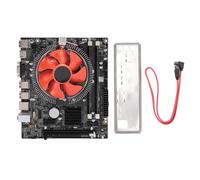Elprico Carte Mère LGA 1156 Compatible I7 I5 I3, DDR3, PCIe X16 6 USB2.0, Carte Mère DDR3 Double Canal Mémoire 8 Go avec Ventilateur de Refroidissement, Dissipation Rapide de