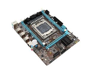 Elprico Carte Mère Micro ATX Carte Mère de Bureau DDR3 X79 LGA2011 V1 V2 PCIe 3.0 NVME SATA M.2 1000 Mbps LAN Carte Mère Micro ATX pour Serveur de Jeu de Bureau
