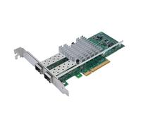 Elprico Carte Réseau PCI-E 10 Go, Double Port SFP+, Puce Compatible X520-DA2 82599, Adaptateur LAN Ethernet PCI Express, Prise en Charge des Serveurs wins 2003, Vista, Virtual Server