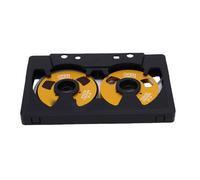 Elprico Cassette Vierge Bobine à Bobine, Enregistrement de 50 Minutes, Bande Vierge de Type Ouvert à Biais Normal avec Boîte de Rangement Noir et Or, Cadeau Parfait pour Les Musiciens ou