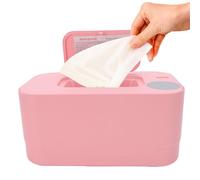 Elprico Chauffe-lingettes, Distributeur de Lingettes Humides pour bébé, Chauffe- pour bébé Rechargeable par USB pour un Usage Domestique, Fonction de Rétraction Automatique et