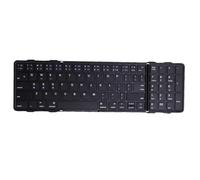 Elprico Clavier Compact Pliable, Clavier Bluetooth Portable avec Couvercle en Cuir PU, de Voyage sans Fil de Poche pour Tablette Smartphone Ordinateur Portable PC Gagne iOS