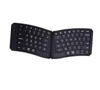 Elprico Clavier Pliable Ergonomique, Clavier Bluetooth Compact Portable divisé pour Les Voyages Professionnels, Pliage des Claviers sans Fil Rechargeables pour iOS Android wins Tablet