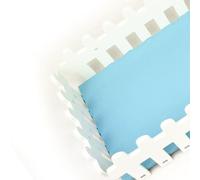 Elprico Clôture de Jeu pour Hamster, Plate-Forme en PVC Lavable, Installation Facile pour Hamsters Nains, Ours Dorés, Planeurs à Sucre (Fond Bleu)