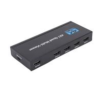 Elprico Commutateur HDMI 4K 4x1, 4 Ports avec Télécommande pour Consoles de Jeux et Home Cinéma, Prise en Charge 30 Hz 1080p60 et Modes Multi-Affichage