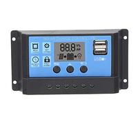 Elprico Contrôleur PWM Contrôleur de Solaire, Protections de récupération Automatique Dual USB/Dual MOS pour contrôler la Tension de la Batterie(60A)