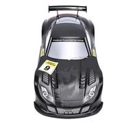 Elprico Coque de Carrosserie de Voiture RC à échelle 1/10, Pièces de Modification Universelles Prédécoupées Peintes, avec Becquet Arrière, pour Voiture de Sport à Empattement de 26 Cm