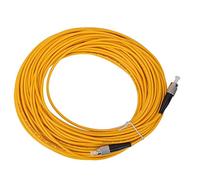 Elprico Cordon de brassage à fibre, câble à fibre optique de 20 m, FC/UPC à FC/UPC Cordon de câble de raccordement à fibre optique monomode (jaune)
