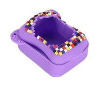 Elprico Couverture en Silicone pour Animal de Compagnie Numérique Bitzee Interactive Toy Digital, Manche de Peau Protectrice avec Lanière pour Accessoires de Compagnies électroniques (Purple)