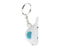 Elprico Détecteur de clé à Sifflet LED Bird, Porte-clés à Commande Vocale Mince et Durable pour Une Récupération Facile des Objets (White)