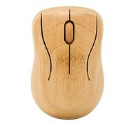 Elprico Dispositifs de Contrôle Informatique en Bois de Bambou, Connexion sans Fil 2,4 GHz, Plug and Play, Compatibles avec Win XP, NT, Vista, Win7, Win8, Win10 (Souris)
