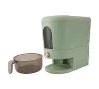 Elprico Distributeur de Riz 5 Kg Automatique, Boîte de Stockage Hermétique Anti-Humidité, Récipient à Céréales en Plastique avec Tasse à Mesurer pour Cuisine