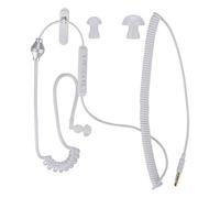 Elprico Écouteur Anti-rayonnement, écouteur à Tube d'air 3.5MM écouteur stéréo Bobine unilatérale Mini Microphone intégré