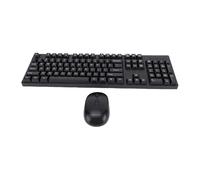Elprico Ensemble Clavier et Souris sans Fil, Clavier sans Fil 2,4 G 104 Touches et Souris Ergonomique, Récepteur USB 2,4 GHz, Compatible avec PC, Ordinateur Portable (Black)