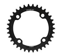 Elprico Ensemble de Plateau de vélo de Montagne, pièces de réparation d'anneau de chaîne à manivelle Unique en Acier 32/34/36/38T BCD 104(34T-Noir)