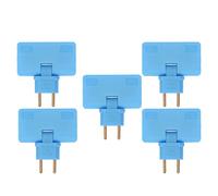 Elprico EU Inaldo Zócalo Convert de 180 Degrés Extension 1 à 3 Adaptateur de Bougie EU avec 3 Conquérants pour Faciliter L'installation, une Forte Acceptation, un Adaptateur de Sortie, ABS, Matériau