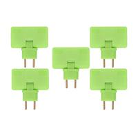 Elprico EU Inaldo Zócalo Convert de 180 Degrés Extension 1 à 3 Adaptateur de Bougie EU avec 3 Conquérants pour Faciliter L'installation, une Forte Acceptation, un Adaptateur de Sortie, ABS, Matériau