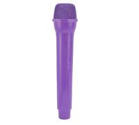 Elprico Faux Microphone, Jouet de Microphone pour Enfants, Réaliste à échelle 1:1 Simulant Un Accessoire de Pratique de la Parole pour karaoké, Scène Amusante ou Accessoire de (Violet Clair)