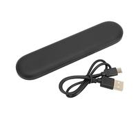 Elprico Haut-Parleur d'oreiller Ultra Fin, Mini Haut-Parleur d'oreiller à Conduction Osseuse avec Basse Stéréo, Haut-Parleur d'oreiller Bluetooth pour Dormir avec Fonction Minuterie(Le Noir)