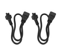 Elprico IEC320 Câble Adaptateur C14 à C5 AC, 60cm 10A IEC320 C14 à IEC320 C5 Câble Adaptateur D'extension d'alimentation, Cordon C14 à C5 pour Ordinateur Portable PDU Server UPS Socket