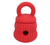 Elprico Jouet Interactif pour Distribution de Friandises, Mangeoire Lente pour Une Alimentation Saine, Température Interactive en Silicone, Améliore la Digestion des Animaux de (Rouge