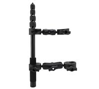 Elprico Kit de Montage de Moto pour Une Caméra d'action X5, Support de Guidon à Double Pince avec Un Poteau D'extension de Bâton de Selfie 150 Cm avec Adaptateur de Tête à Billes pour
