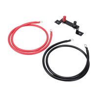 Elprico Kit de Relocalisation de Poteau de Saut de Batterie à Distance, Outil de Chargement de Borne de Câble 4AWG 1,2M avec Support de Montage, pour UTV ATV Voiture Camion RV Bateau Tracteur