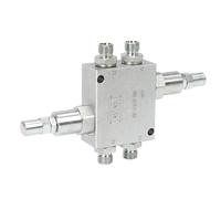 Elprico Kit de Valve de Coussin pour Mini Pelle, Pièces de Rechange de Valve Tampon en Acier allié avec Tuyau Hydraulique 1/4" et Joint fileté M14 X 1,5, pour Petite Pelle