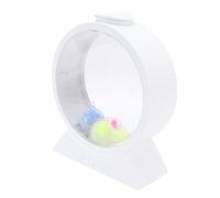 Elprico Lampe à Gelée, LED FANTASY MELNELLY FISH LUMIÈRE, 7 Couleurs Couleurs Décorations de Lampe de Table de Méduse, Aquarium de Méduses Rondes Lumière de Nuit pour le Bureau à (WHITE)