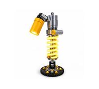 Elprico Lampe de Bureau à Amortisseur de Chocs, Veilleuse LED Imprimée en 3D avec Double éclairage, Lampe de Table Industrielle Alimentée par Batterie pour Salle de Jeux, Chambre à Coucher, Garage