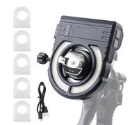 Elprico Lampe pour Pistolet à Peinture, 500 LM, 2 700 K-6 500 K, Rechargeable, Température de Couleur Réglable avec 5 Couvercles de Protection, pour Un Diamètre de Buse de 0,95 à 1,65"