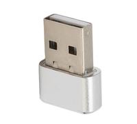 Elprico Metal Tiny Mouse Jiggler, Déménageur de Souris USB Indétectable avec Mode séparé sur Le Bouton Off, Dispositif de Déménageur de Souris Gardez L'Ordinateur/Ordinateur Portable (Silver)