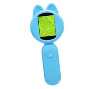 Elprico Microscope Numérique Portable pour Les Enfants, écran de 2,0 Pouces de Loupe électronique Portable avec Zoom 4X, 8 Lumières LED et Jeux, Jouet Scientifique Rechargeable (Blue)