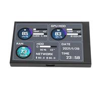 Elprico Mini écran USB IPS 3,5 Pouces, Moniteur de Température de L'ordinateur, Moniteur de Données du Processeur PC, Affichage de la Température de L'ordinateur, sous-écran USB C,