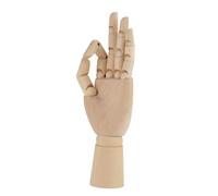 Elprico Modèle D'artiste à Main, Sculpture en Bois, Corps Flexible, Mannequin articulé pour Pose et Décoration Créatives, Bois Dur Durable (En 3)