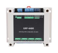 Elprico Module de Relais GPIO, Carte de Relais Industriel Opto Contrôle isolé avec un Déclencheur de Bas Niveau à Haut Niveau, Enceinte Rail ABS pour L'automatisation Industrielle Smart (Grp-4ab0)