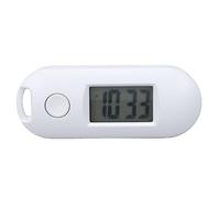 Elprico Montre Porte-clés Numérique, Horloge électronique de Poche Silencieuse et Lumineuse, Porte-clés avec écran Numérique Clair, pour la Maison, Le Bureau et l'extérieur (White)