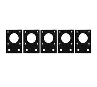 Elprico Plaque de Montage de Moteur Pas à Pas Support Fixe Durable pour Imprimante 3D 5 Pièces en Aluminium adapté au Moteur à Série NEMA 17 42 1,7 X 1,7 Pouces pour les Amateurs de Bricolage