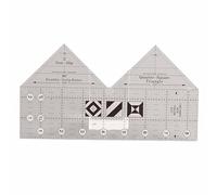Elprico Réseaux Linéaires Non-acryliques Double Bande de Coupe Transparente en Double Bande pour Courtepointe, Courtepointe Conviviale et Modèles pour les Concepteurs et les Tailleurs, Outils Idéaux