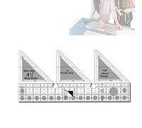Elprico Réseaux Linéaires Non-acryliques Double Bande de Coupe Transparente en Double Bande pour Courtepointe, Courtepointe Conviviale et Modèles pour les Concepteurs et les Tailleurs, Outils Idéaux
