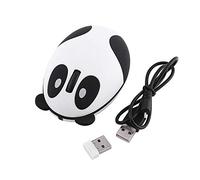 Elprico Souris sans Fil, Mini Souris d'ordinateur Panda Mignon, avec récepteur USB, Forme de Panda, avec câble de Chargement USB