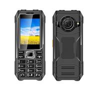 Elprico Téléphone Cellulaire à Grande clé, Téléphone Mobile déverrouillé GSM 2G avec clé SOS, Volume Fort et Lampe de Poche à Double LED pour Les Seniors (Prise UE)
