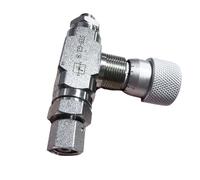 Elprico Vanne de Contrôle de Débit Hydraulique G3/8, Vanne de Restriction Bidirectionnelle en Acier allié, Conception étanche, avec Connecteur DIN L08, pour Mini-pelle de 1 à 2 Tonnes