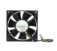 Elprico Ventilateur de Refroidissement PWM 80 Mm 12V 4000 TR/Min High Airflow 38.55cfm Roulement Hydraulique Silencieux avec Contrôle de la Température pour PC CPU CPU TIRSIN