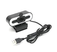 Elprico Webcam HD avec Microphone, Webcam PC à Lumière LED Haute Résolution 30 FPS, Caméra Web D'ordinateur USB 2.0 pour Appels Vidéo, Conférences, Selfie