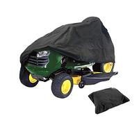 ELR Housse de protection pour tondeuse à gazon (XXL), imperméable, protection UV, polyester 210D, noir